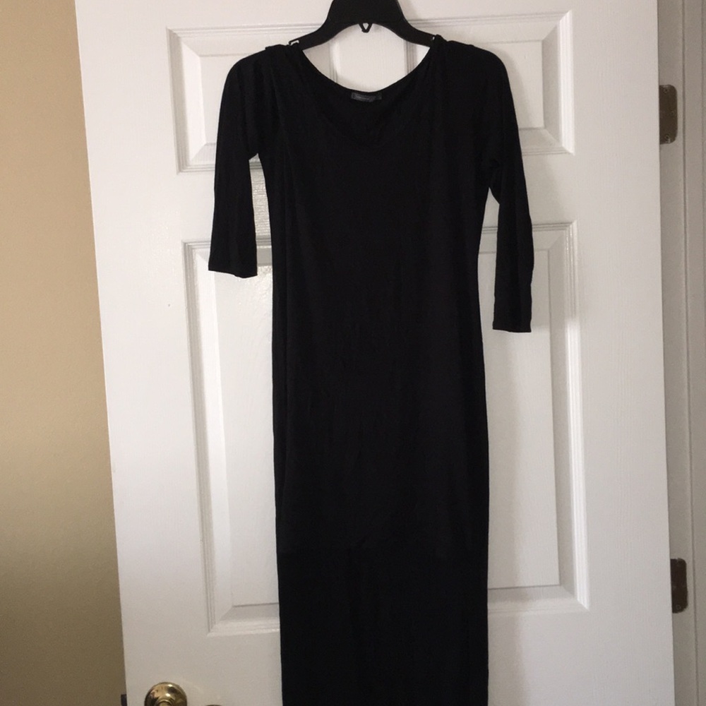 Sexy High Low Black Dress